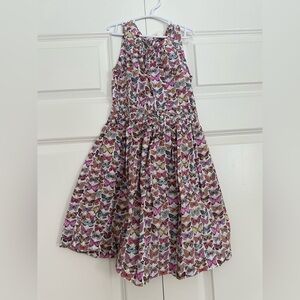J. Crew Multicolor Butterfly Print Kids Dress